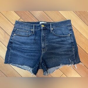 FRAME Le Brigette Denim Cutoff Shorts Kimmount Grind | Size 30